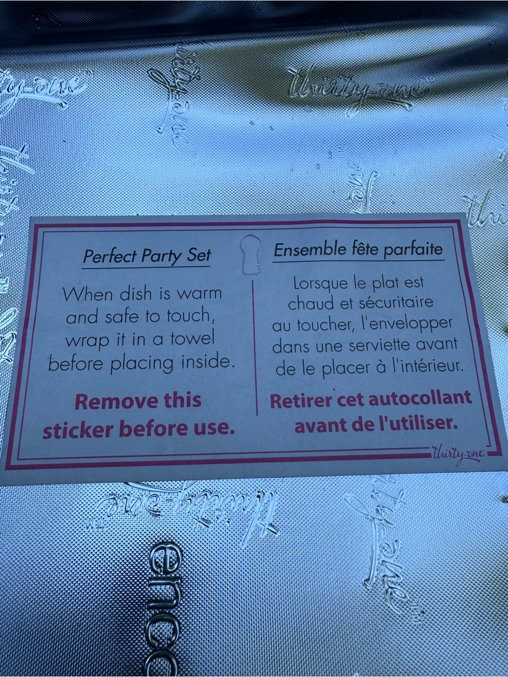 thirty-one perfect party thermal expandable casserole dish carrier - Picture 9 of 10